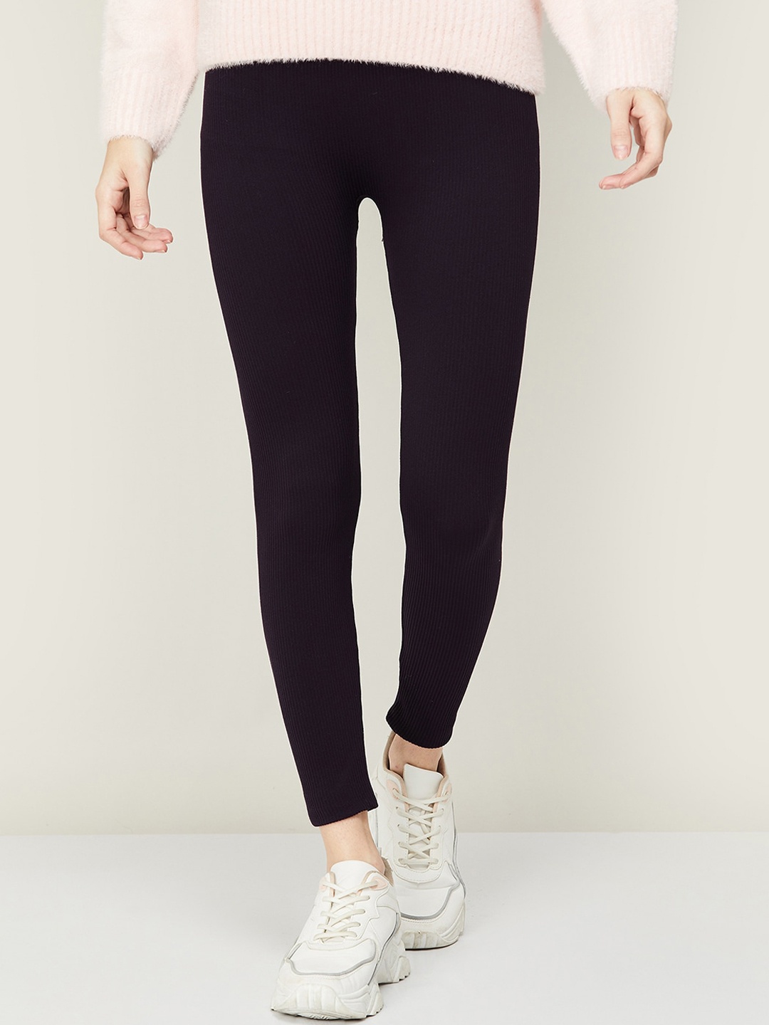 

Ginger by Lifestyle Women Purple Slim Fit Leggings