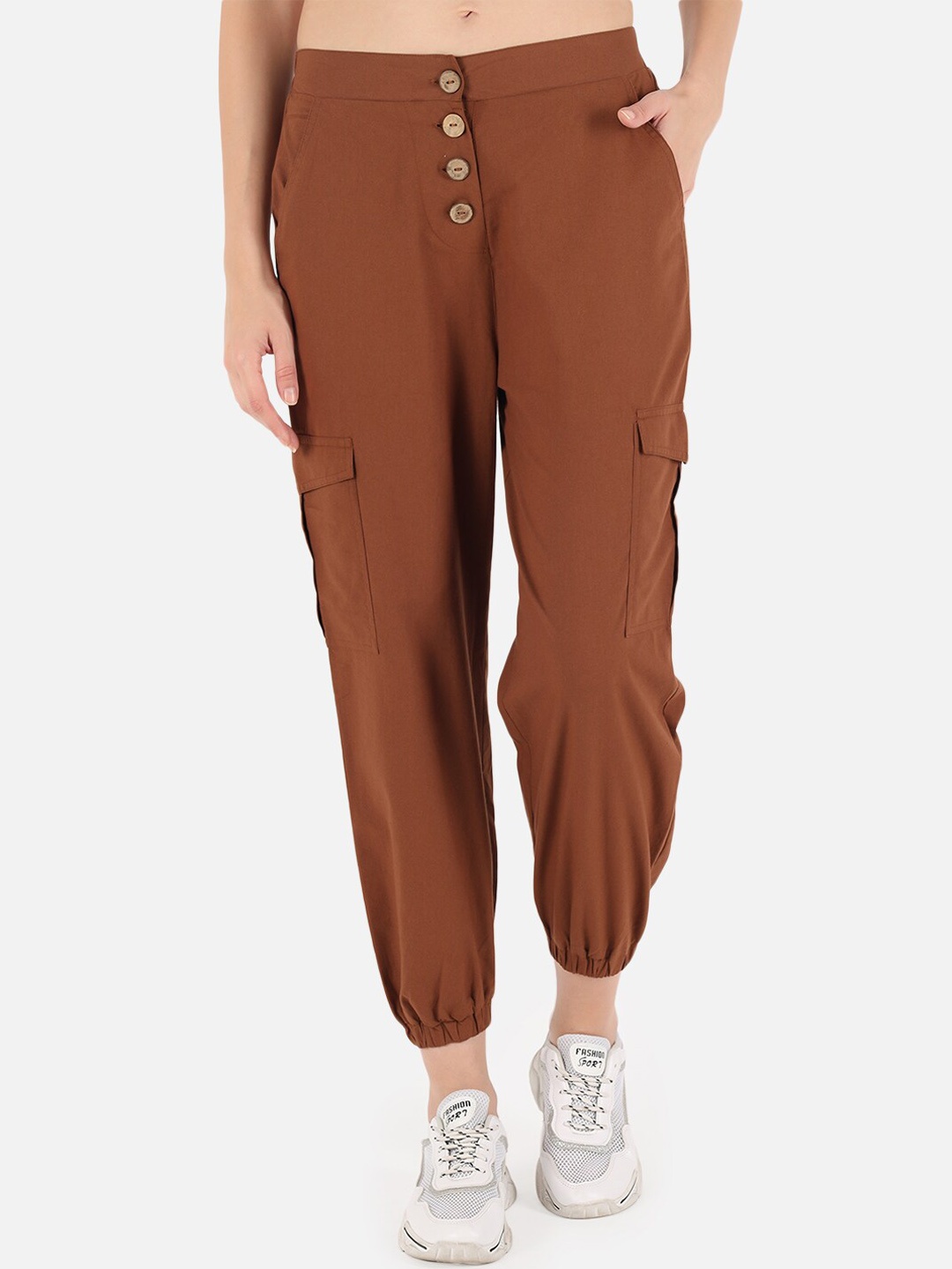 

Trend Arrest Women Brown Relaxed Cotton Joggers