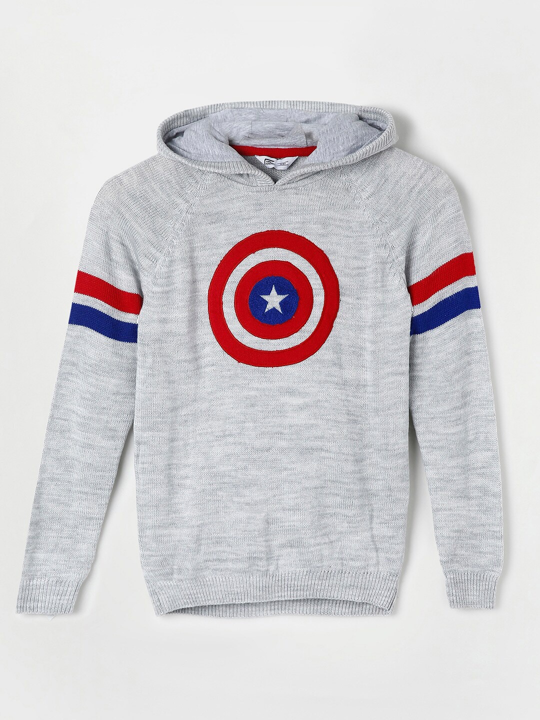 

Fame Forever by Lifestyle Boys Grey & Red Printed Pullover