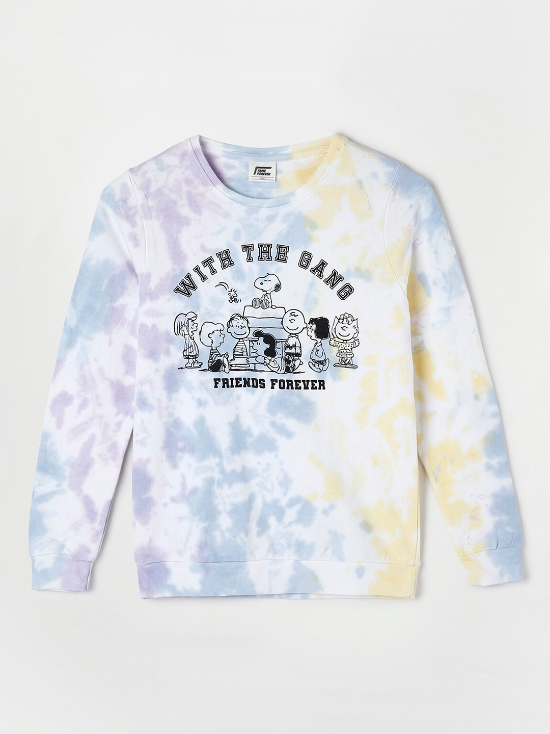 

Fame Forever by Lifestyle Girls VIACOM - PEANUTS Printed Sweatshirts, White