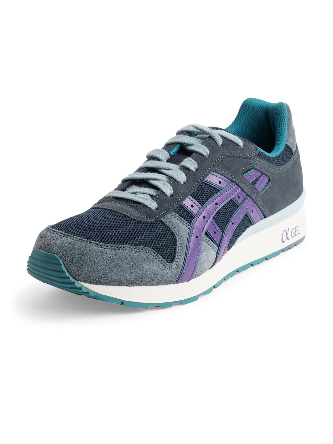 

ASICS Men Blue Leather GT-II Training or Gym Non-Marking Shoes