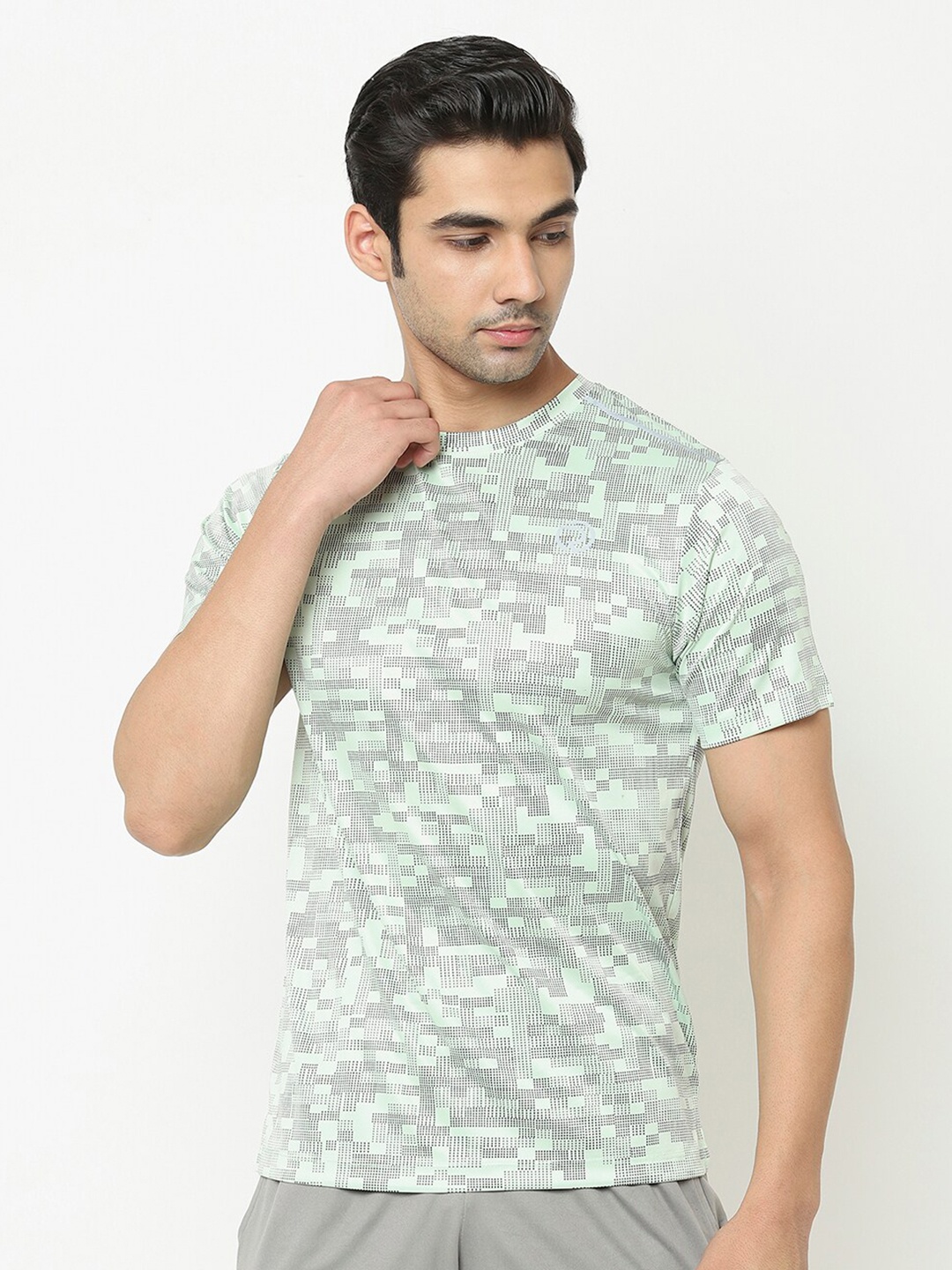 

Truerevo Men Green Printed T-shirt
