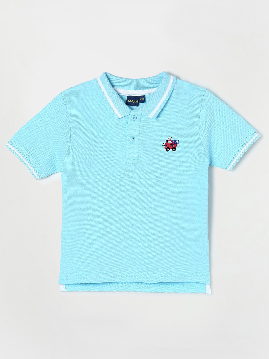 

Juniors by Lifestyle Boys Blue Polo Collar Cotton T-shirt