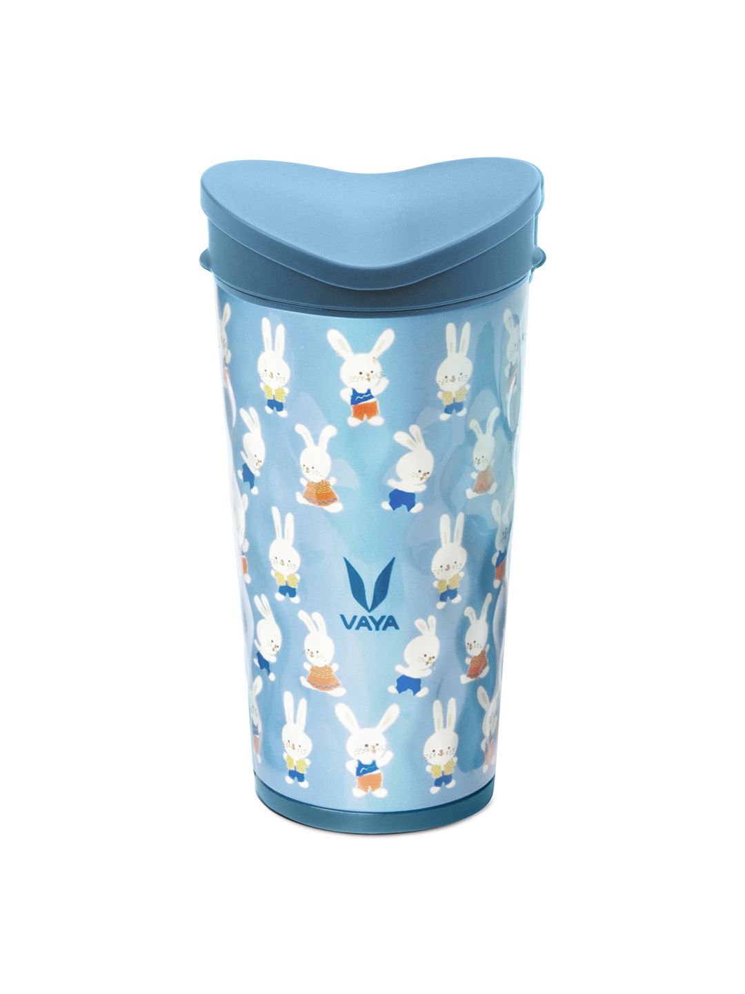 

Vaya Blue Printed Vacuum Insulated Stainless Steel Bottle 350 ml