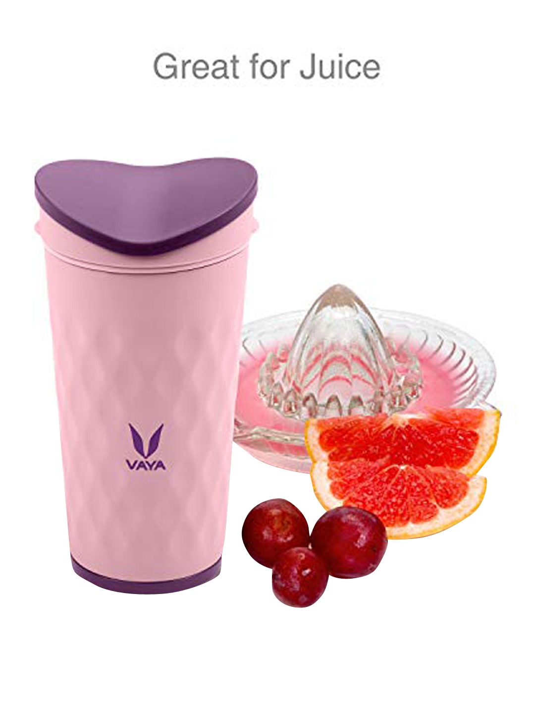 

Vaya Pink Textured Double-Walled Vacuum Insulated Stainless Steel Water Bottle 350 ml