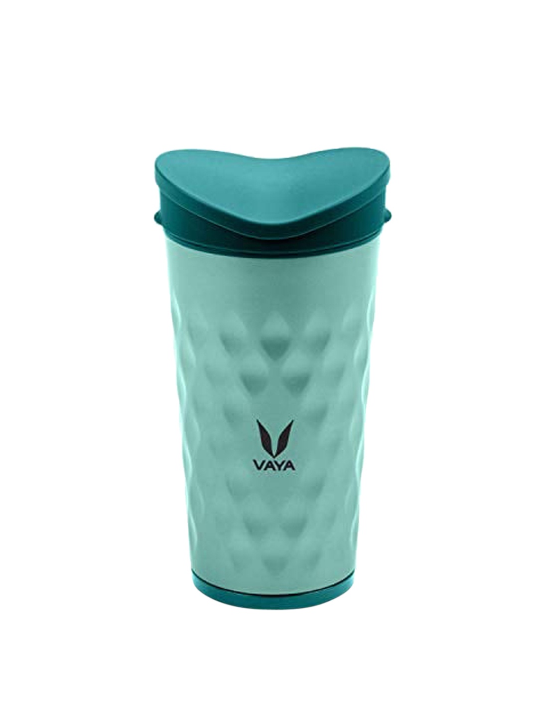

Vaya Green Textured Double-Walled Vacuum Insulated Stainless Steel Water Bottle 350 ml