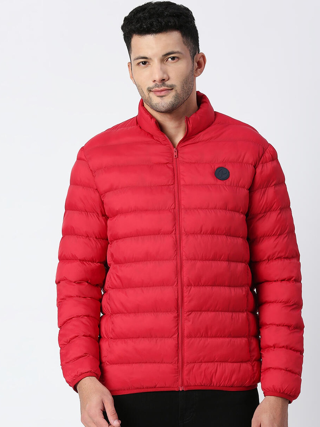 

Pepe Jeans Men Red Solid Padded Jacket