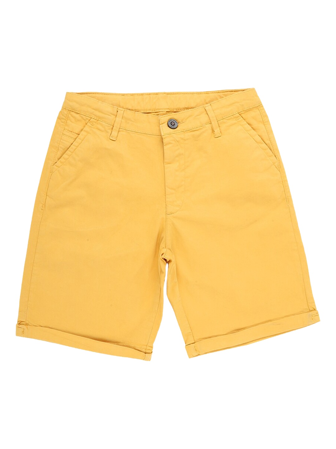 

Peter England Boys Mustard Cotton Chino Shorts