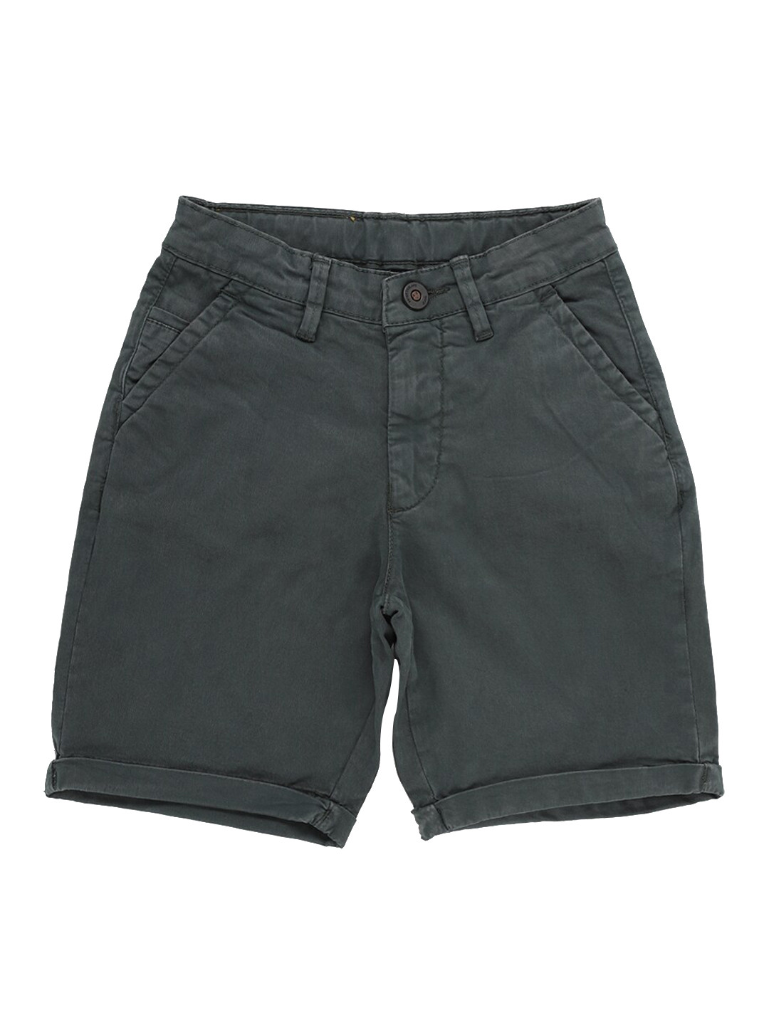 

Peter England Boys Olive Green Cotton Shorts