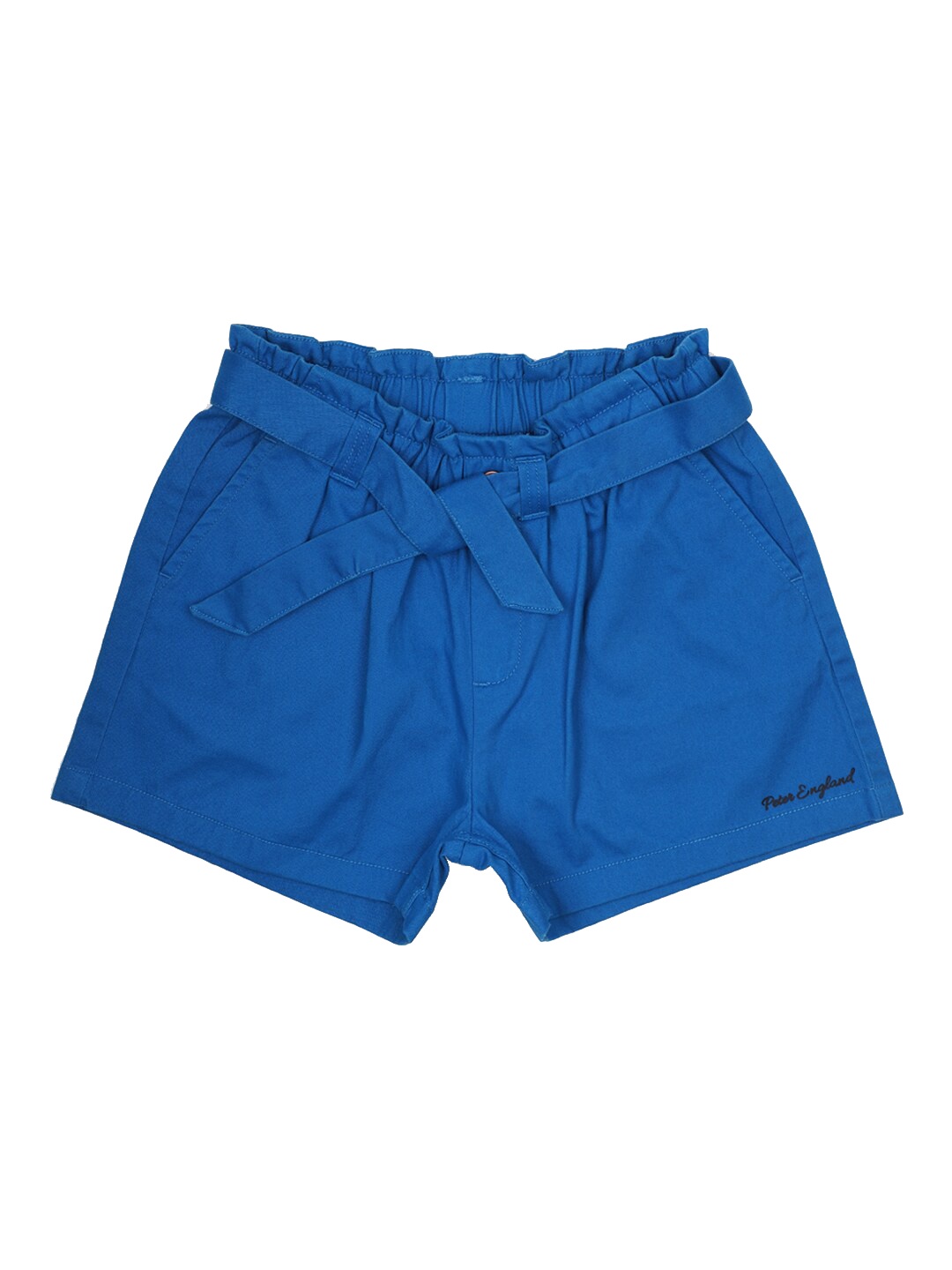 

Peter England Girls Blue Cotton Shorts