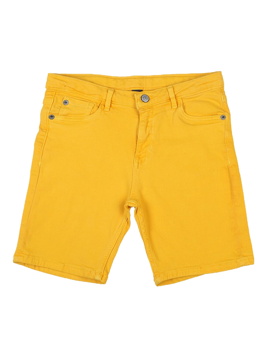 

Peter England Boys Yellow Cotton Shorts