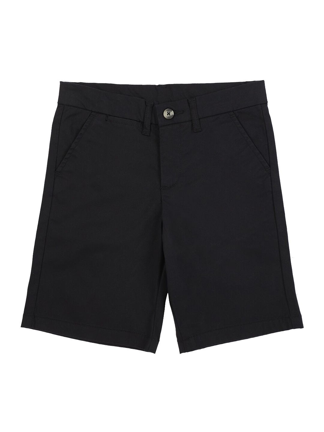 

Peter England Boys Black Cotton Shorts