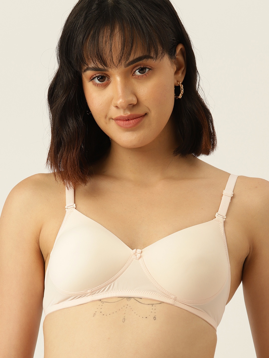 

DressBerry T-Shirt Bra - Medium Coverage Lightly Padded, Cream