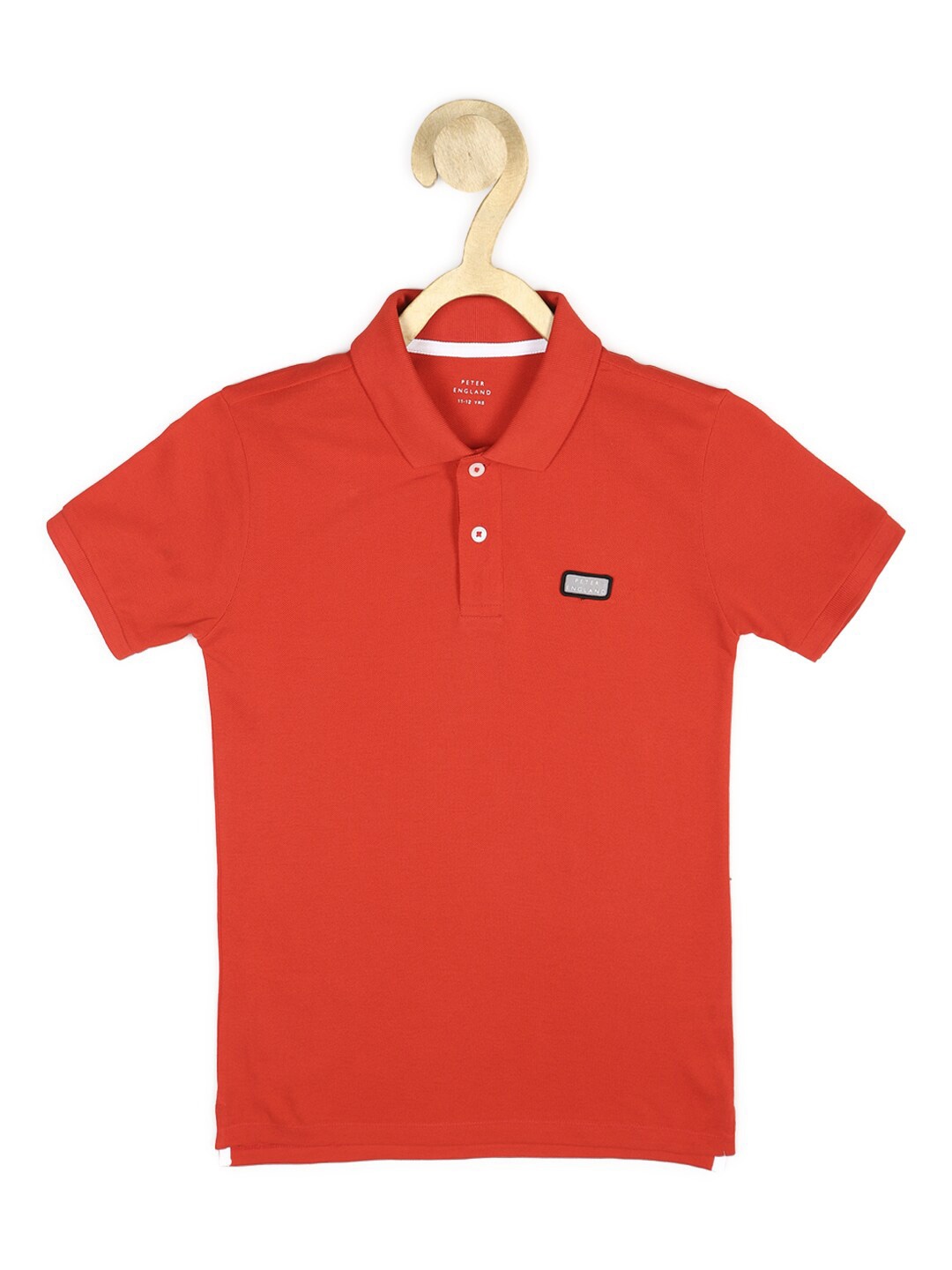 

Peter England Boys Red Polo Collar T-shirt