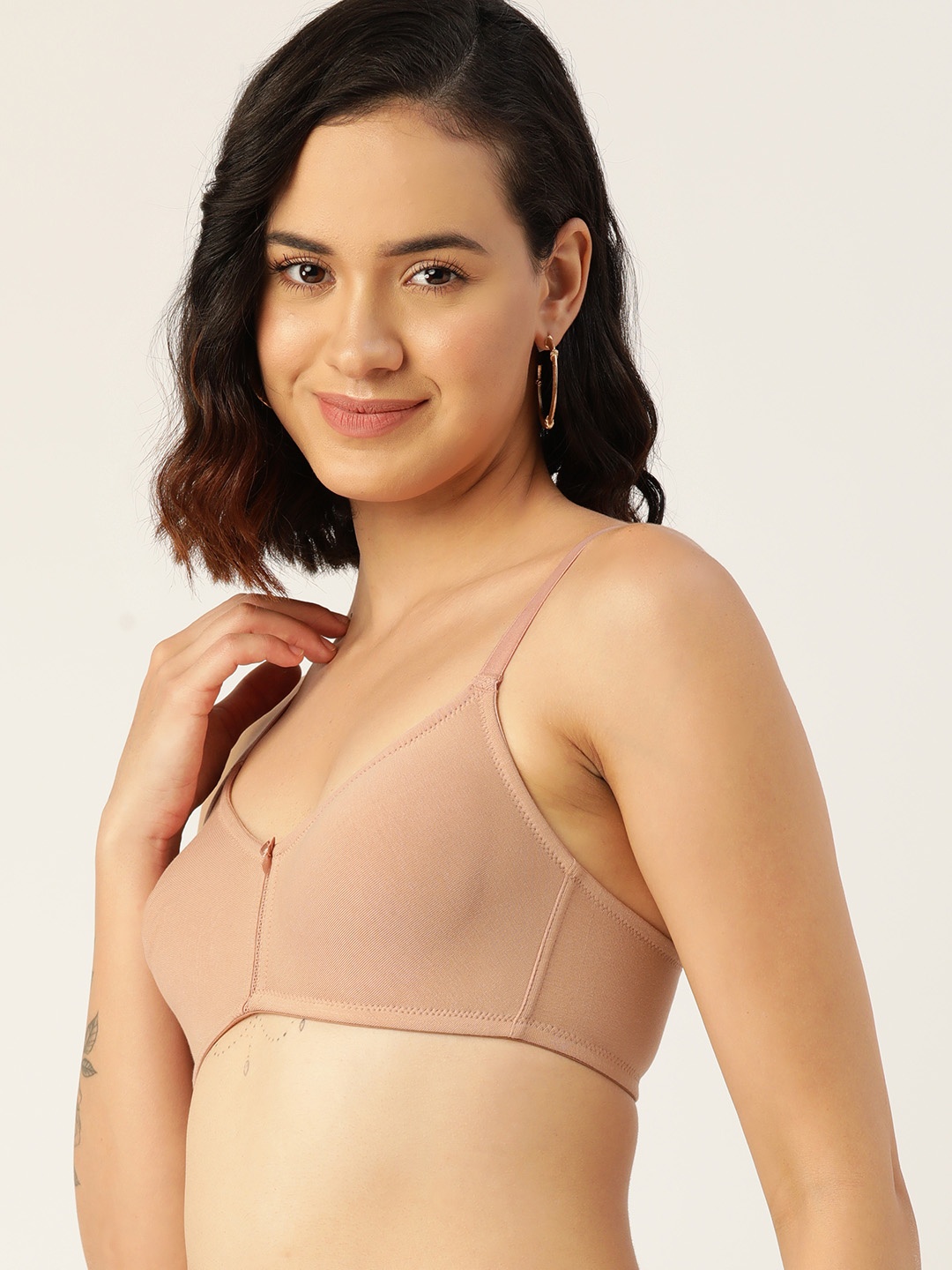 

DressBerry Medium Coverage T-Shirt Bra, Beige