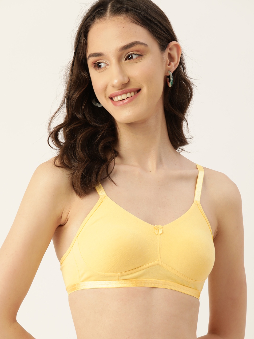 

DressBerry Non-Padded Non Wired Everyday Bra, Yellow
