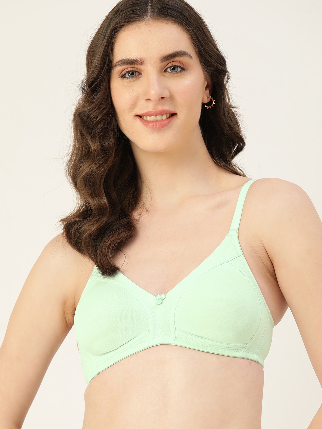 

DressBerry Medium Coverage Non-Wired Non-Padded Bra, Green