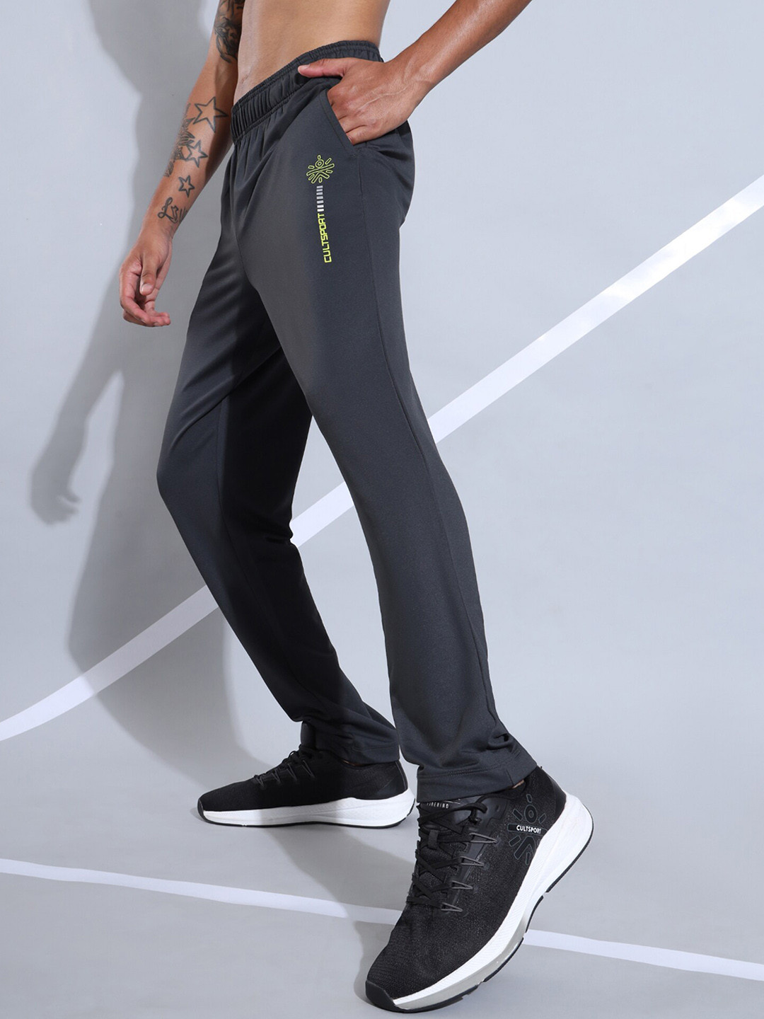

CULT Men Grey Regular Fit Track Pant