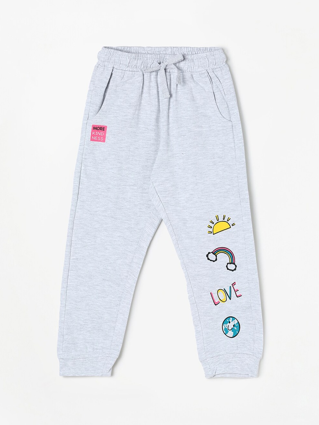 

Fame Forever by Lifestyle Girls Grey Printed Cotton Jogger