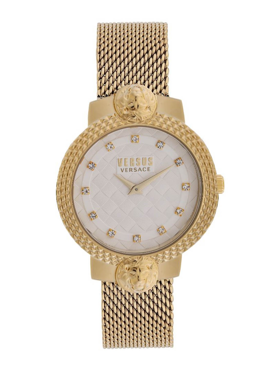 

Versus Women Brass Dial & Stainless Steel Bracelet Style Straps Analogue Watch VSPLK1720, White
