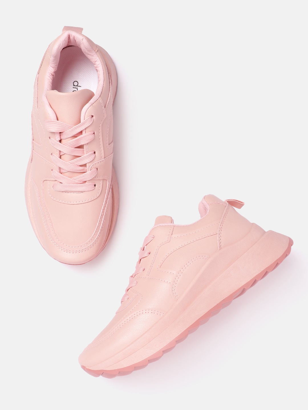 

DressBerry Women Lace-Up Sneakers, Pink