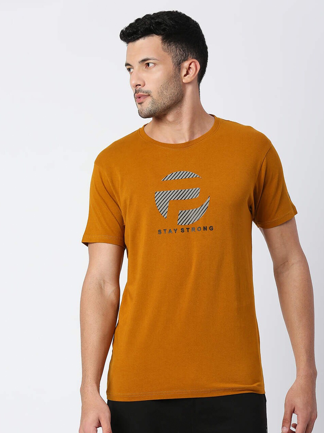 

Pepe Jeans Men Yellow Typography Printed Slim Fit T-shirt