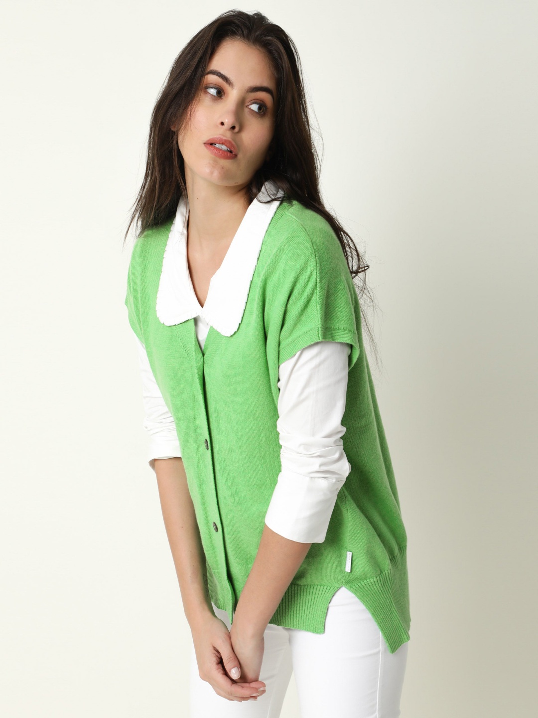 

RAREISM Women Green Cardigan