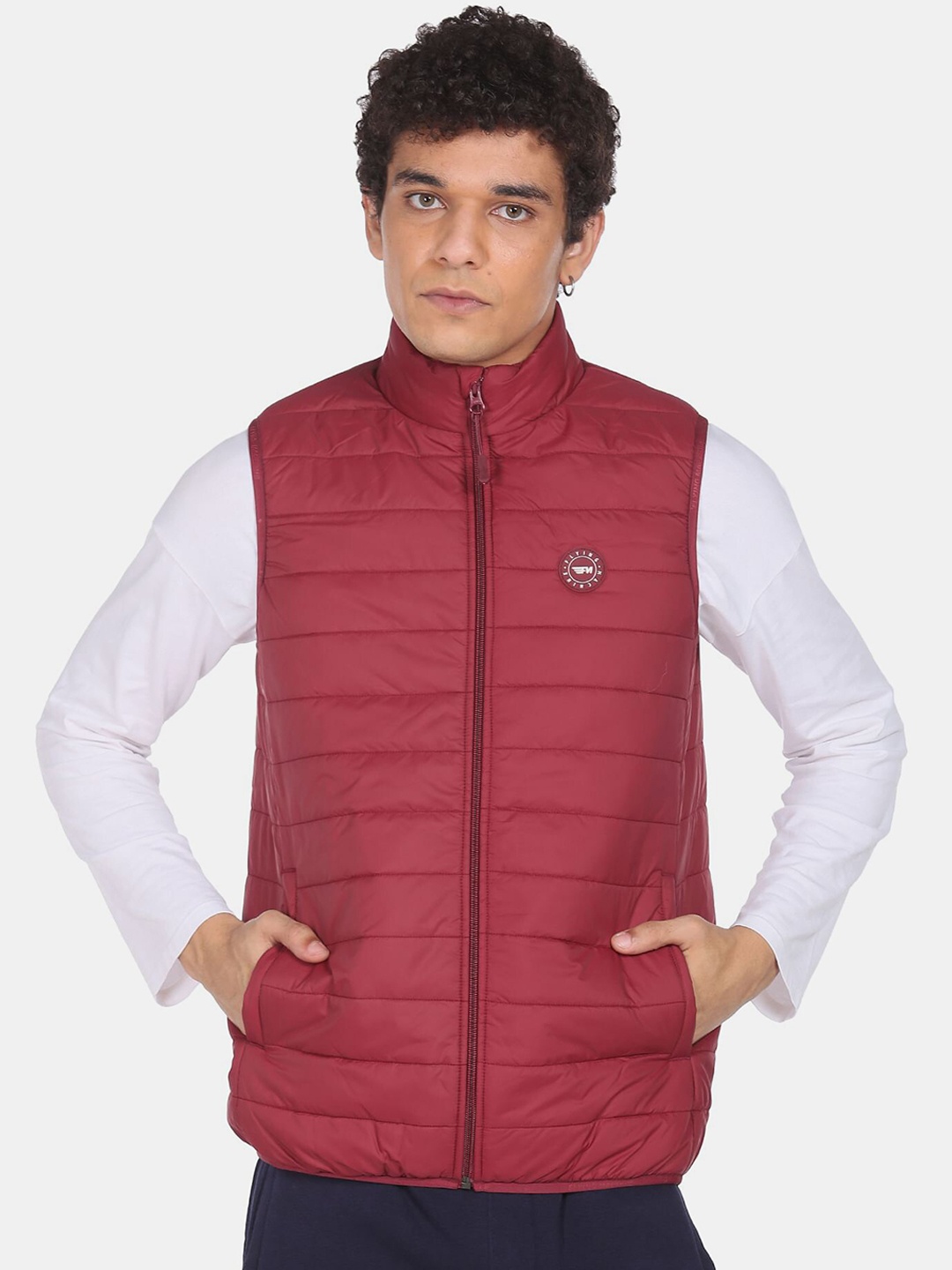 

Flying Machine Men Red Padded Jacket