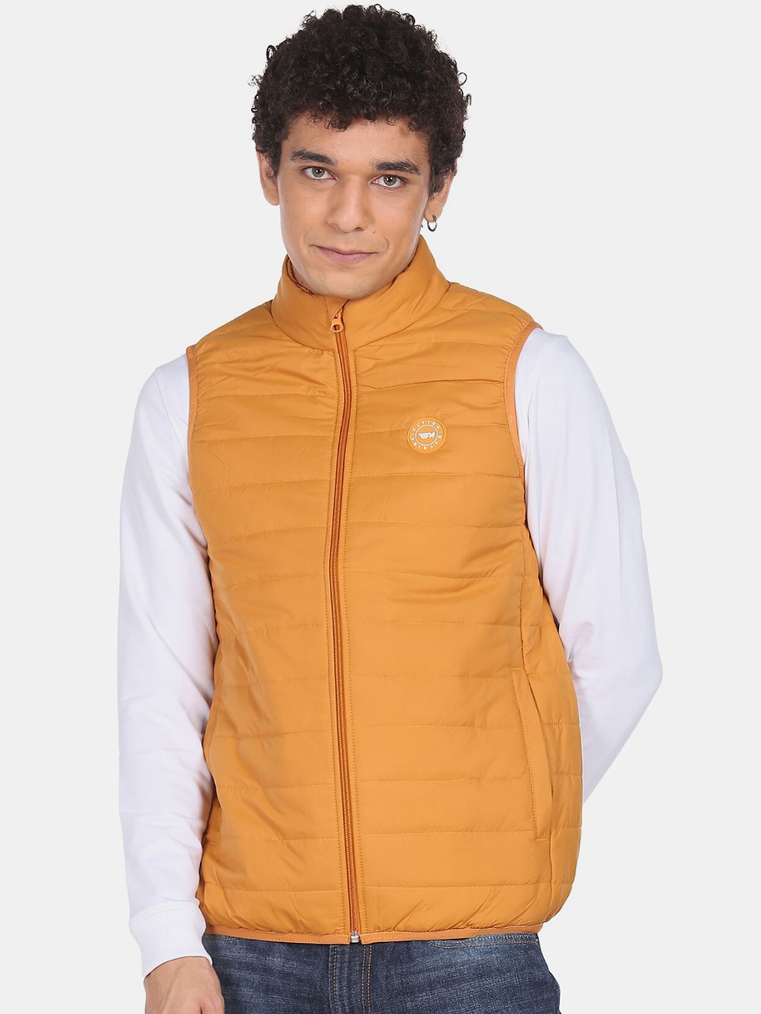 

Flying Machine Men Yellow Padded Jacket