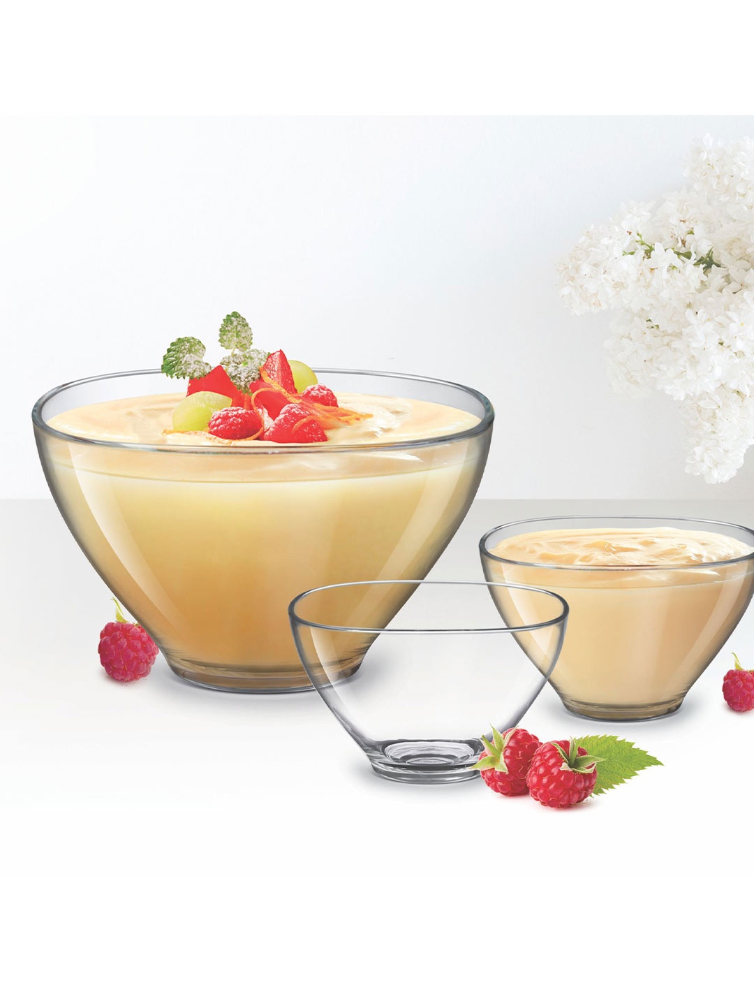 

Treo Esquire Pudding 7 Pieces of Transparent Glass Bowls