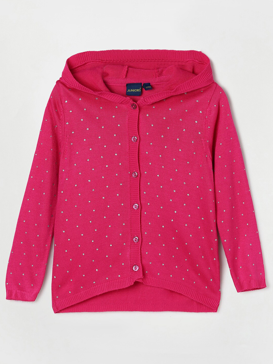 

Juniors by Lifestyle Girls Pink Cardigan with Embellished Detail