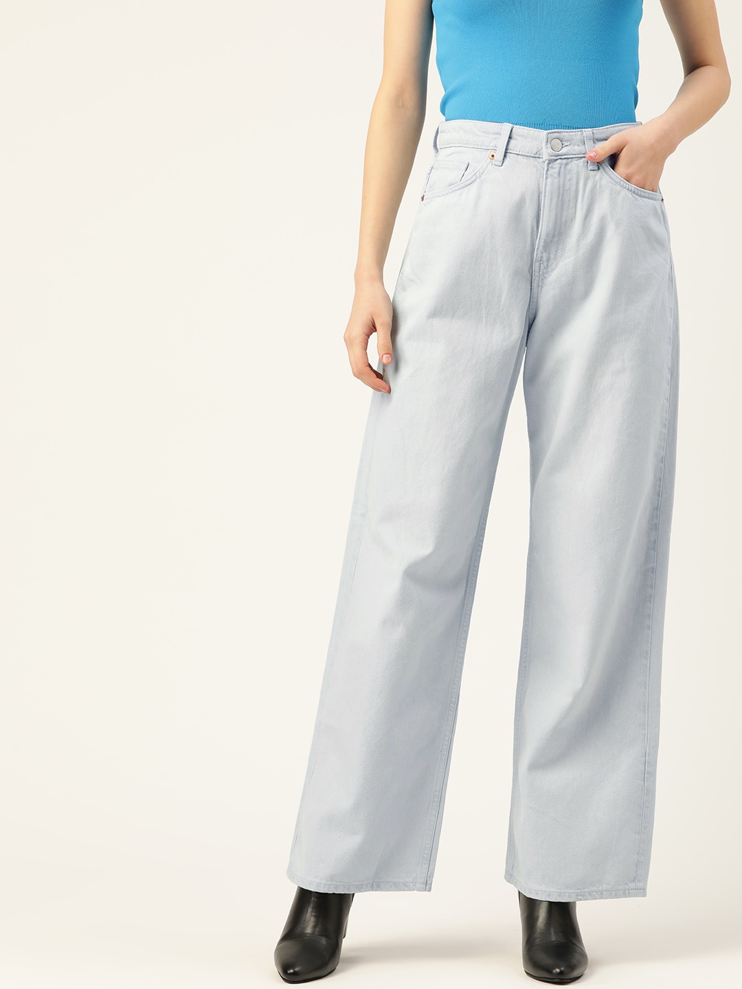 

Malachi Women Blue Straight Fit High-Rise Jeans