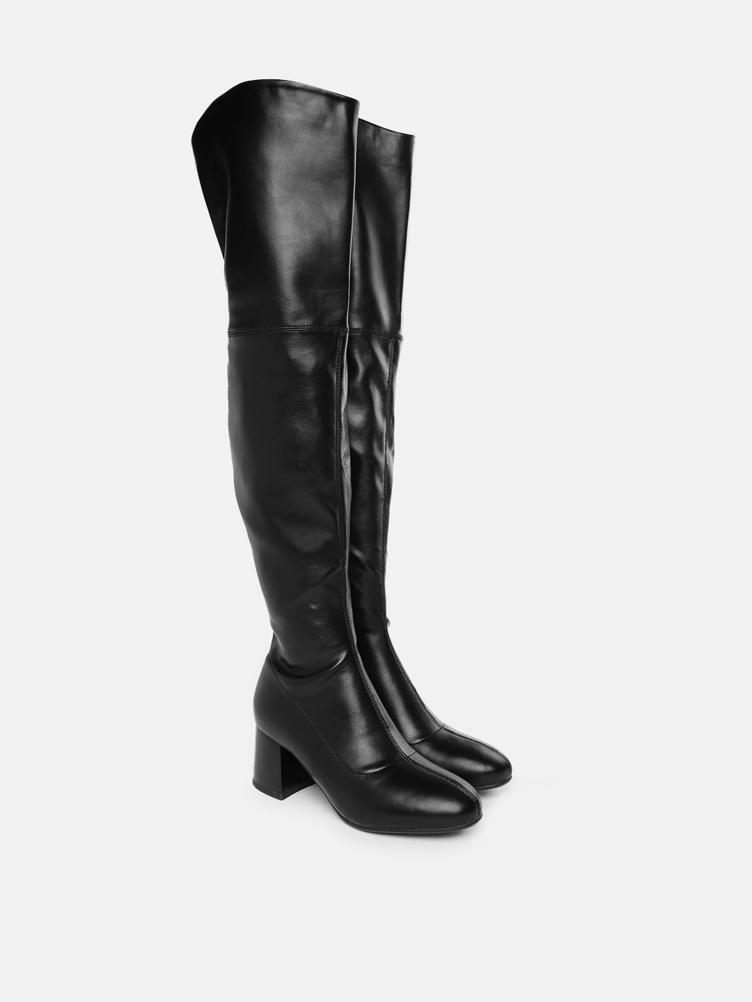 

Carlton London Women High-Top Knee Length Regular Boots, Black