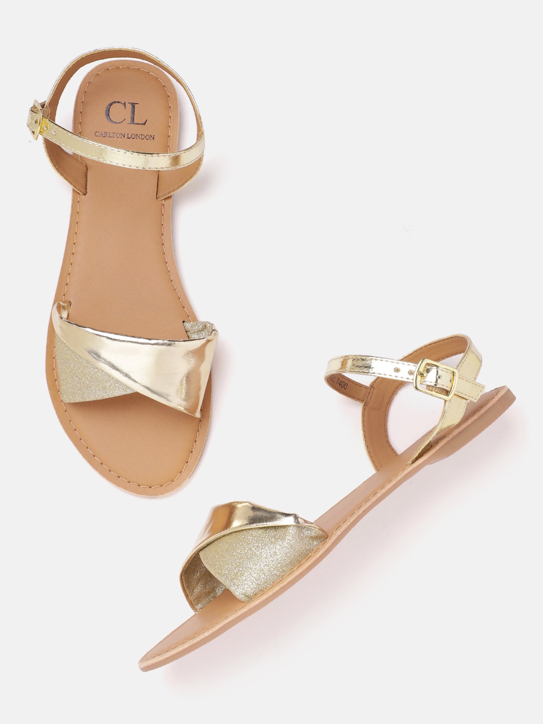 

Carlton London Women Open Toe Flats, Gold