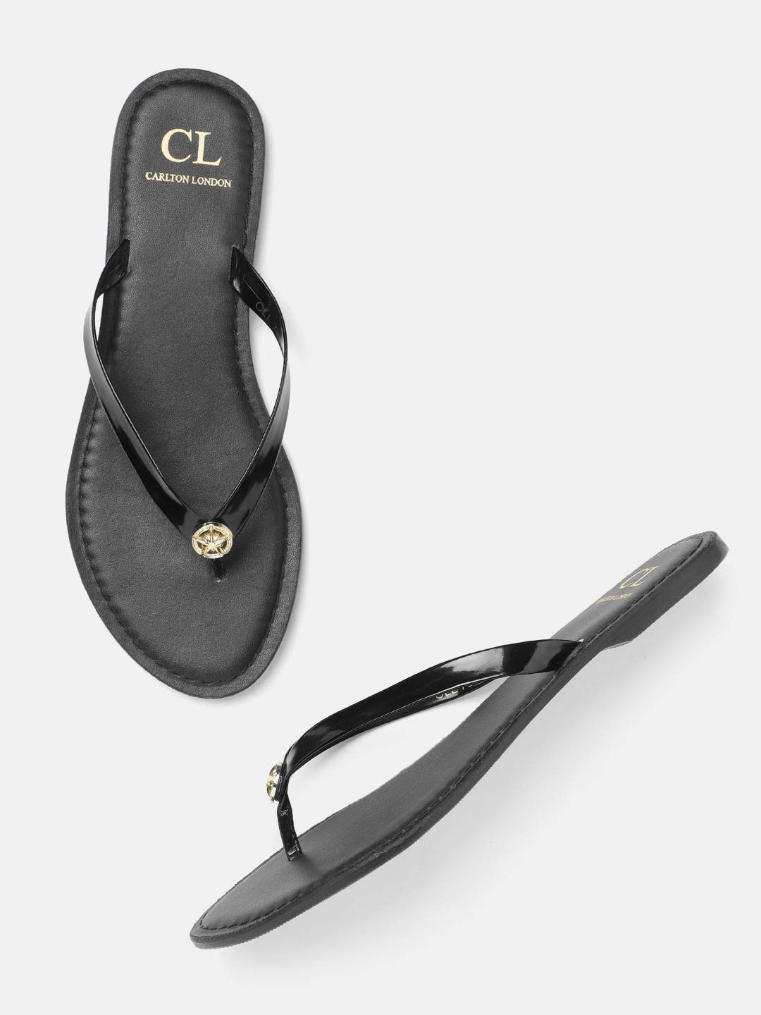 

Carlton London Women Open Toe Flats, Black
