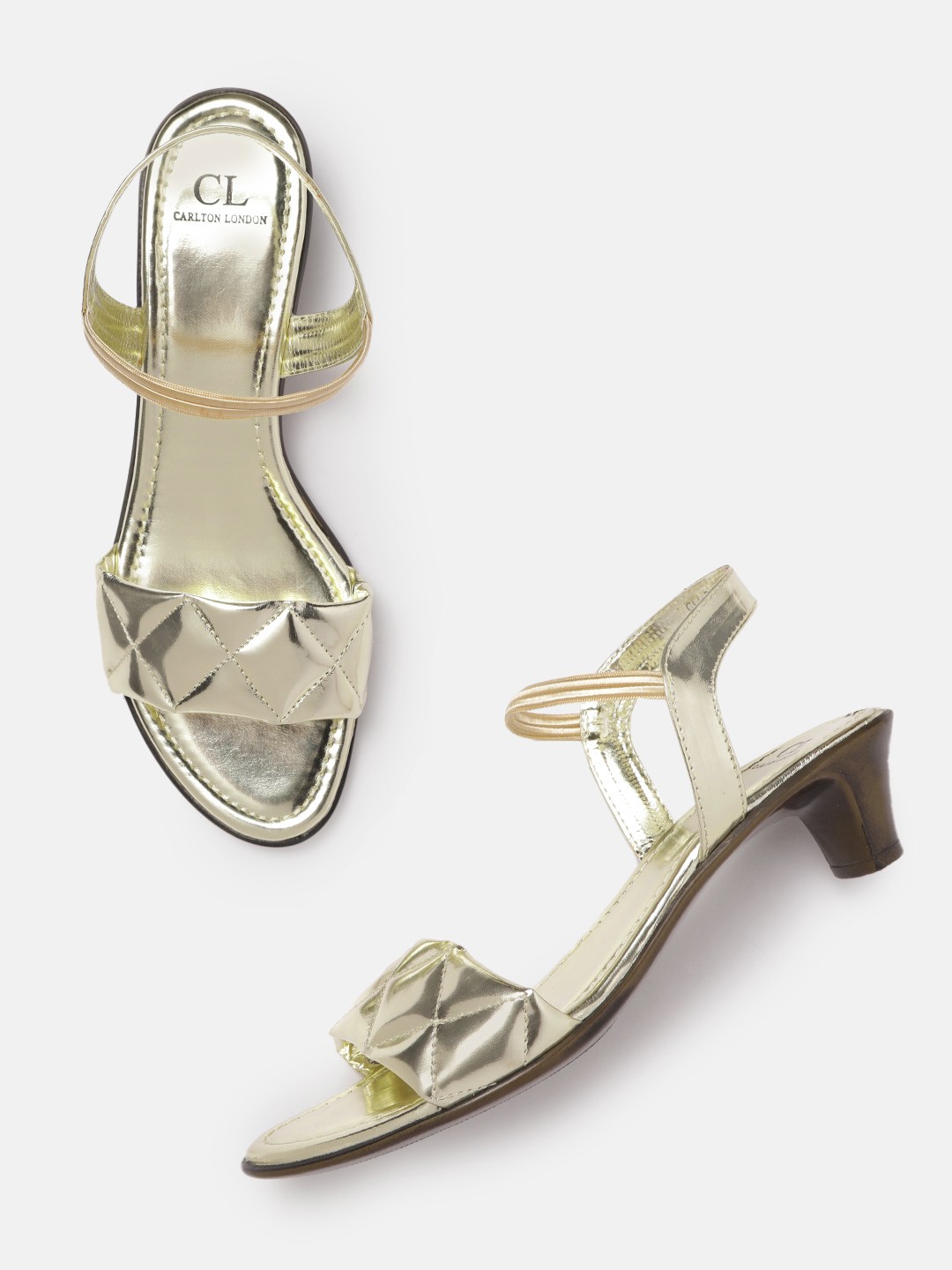 

Carlton London Block Heel Sandals, Gold