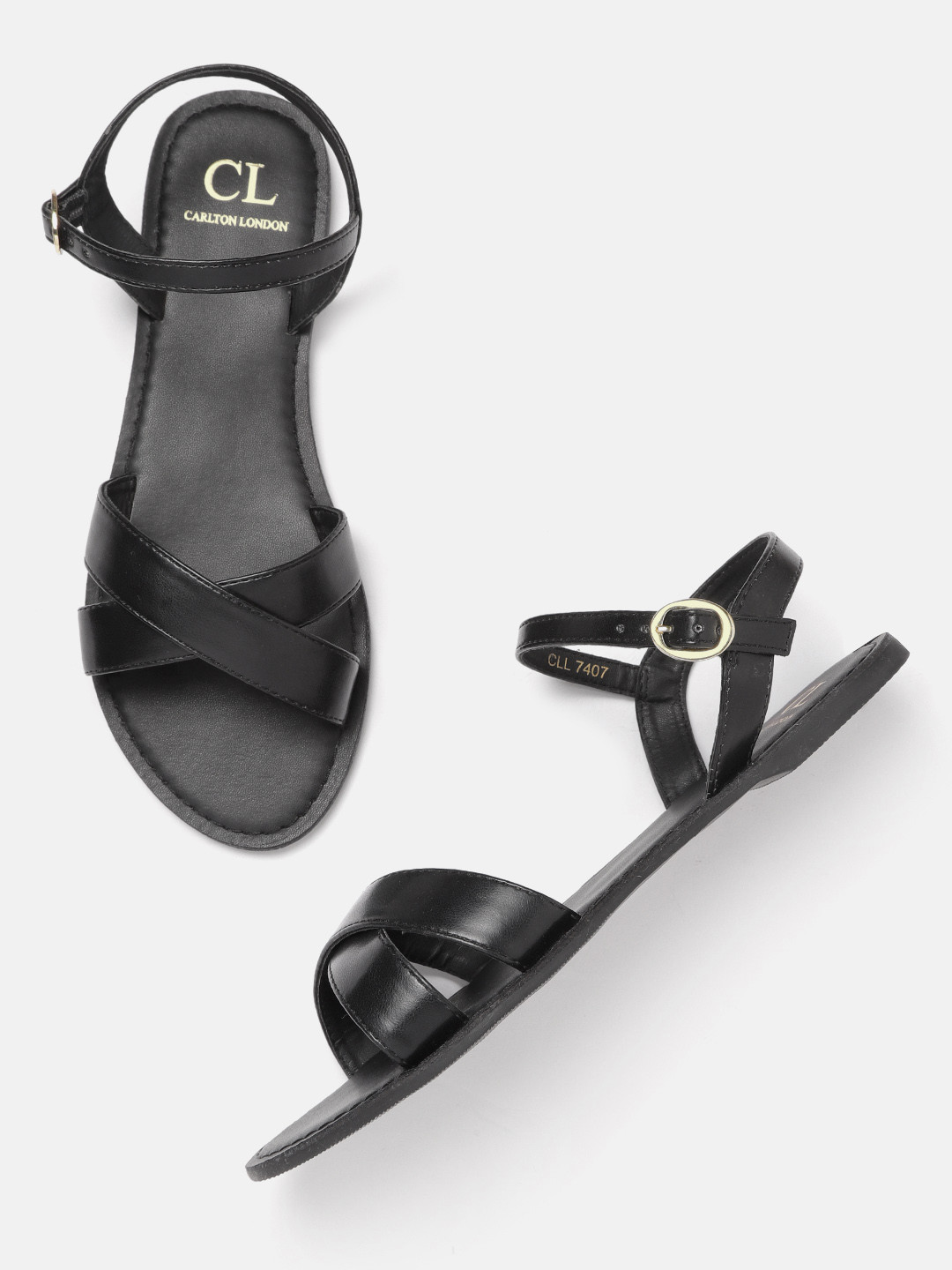 

Carlton London Women Open Toe Flats, Black