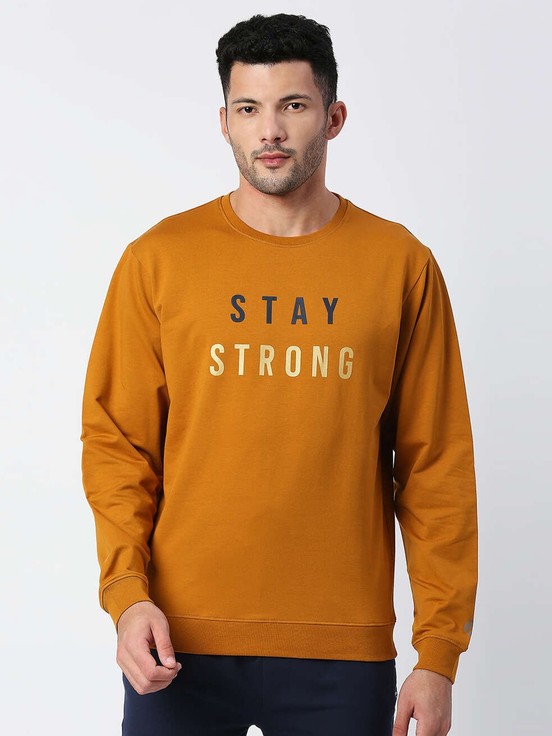 

Pepe Jeans Men Yellow Printed Sweatshirt