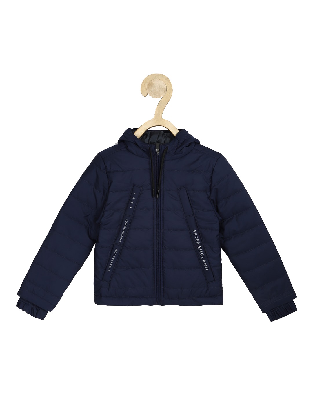 

Peter England Boys Navy Blue Reversible Puffer Jacket