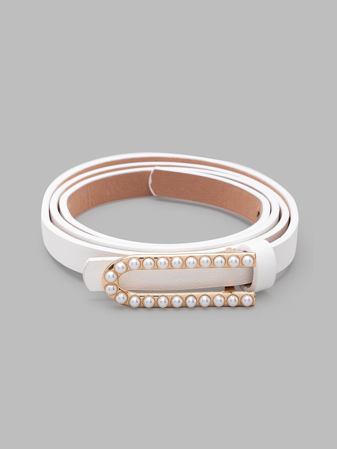 

Globus Women White Embellished Belt