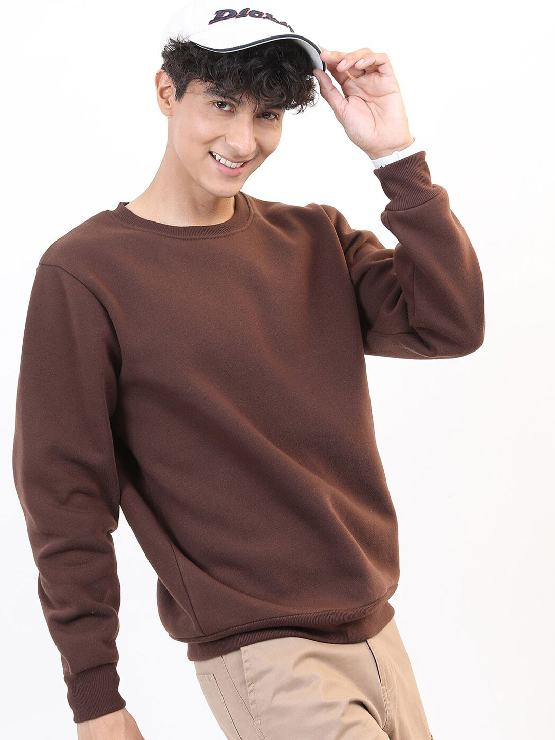 

KETCH Round Neck Sweatshirt, Brown