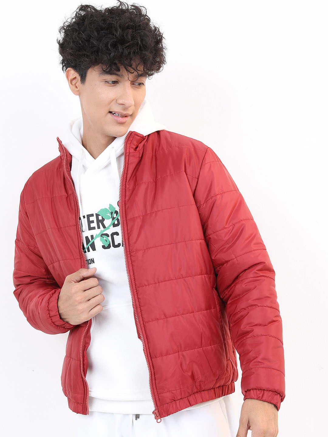 

KETCH Men Red Solid Puffer Jacket