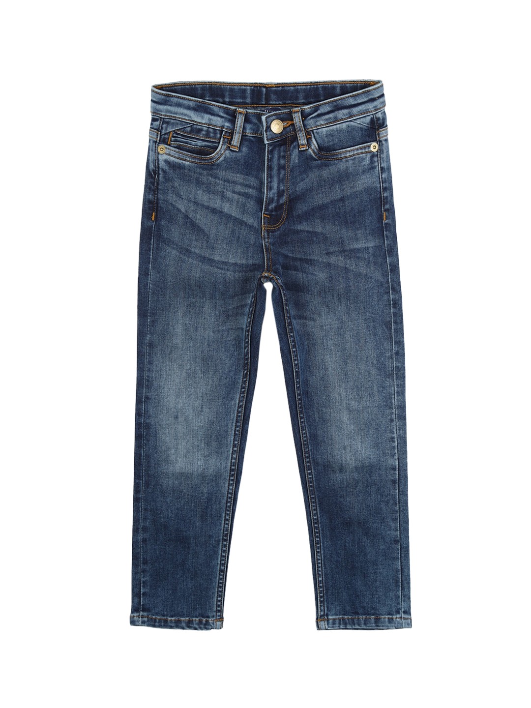 

Peter England Boys Skinny Fit Light Fade Cotton Jeans, Navy blue