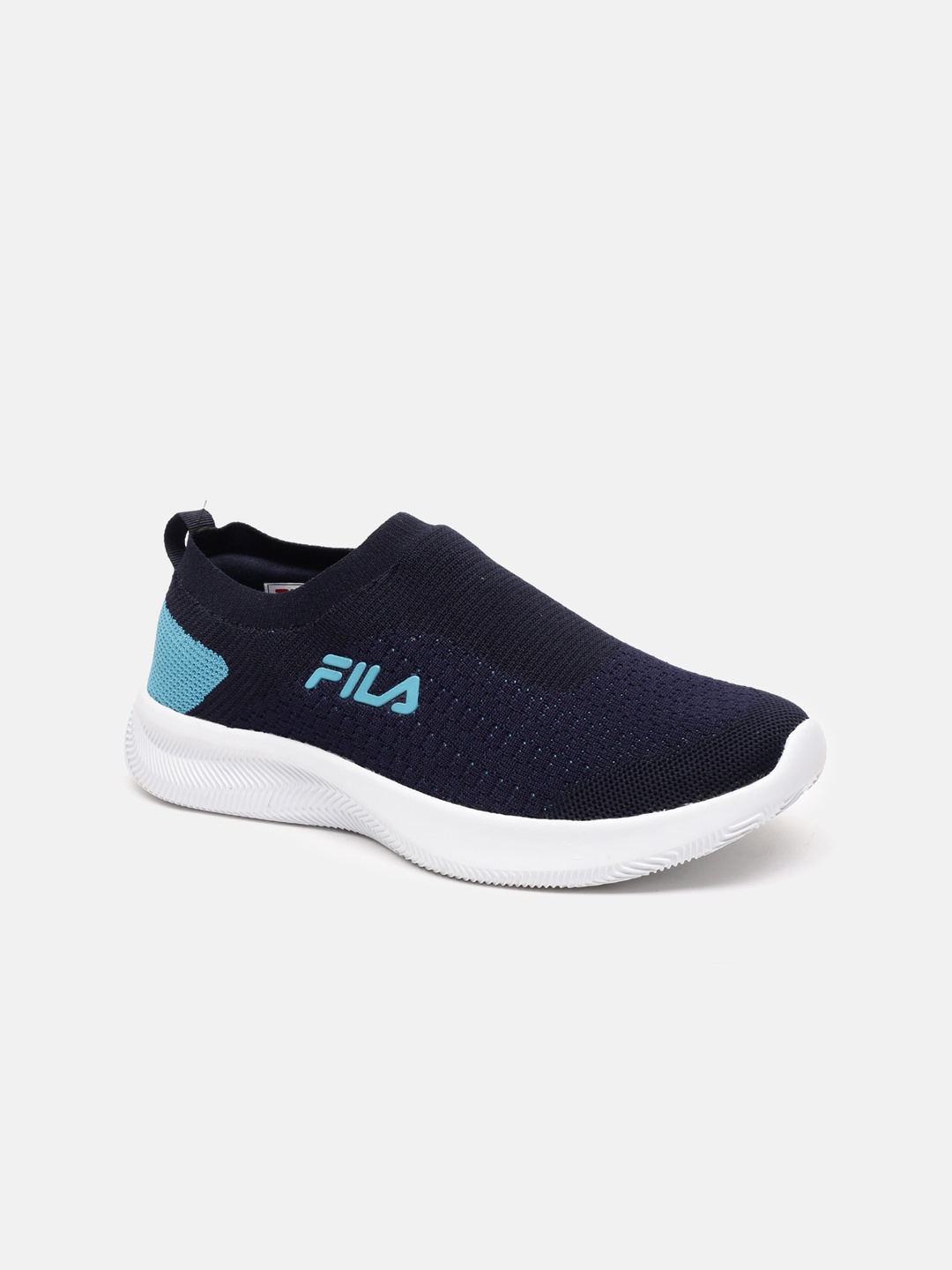 

FILA Women Blue Woven Design Slip-On Sneakers