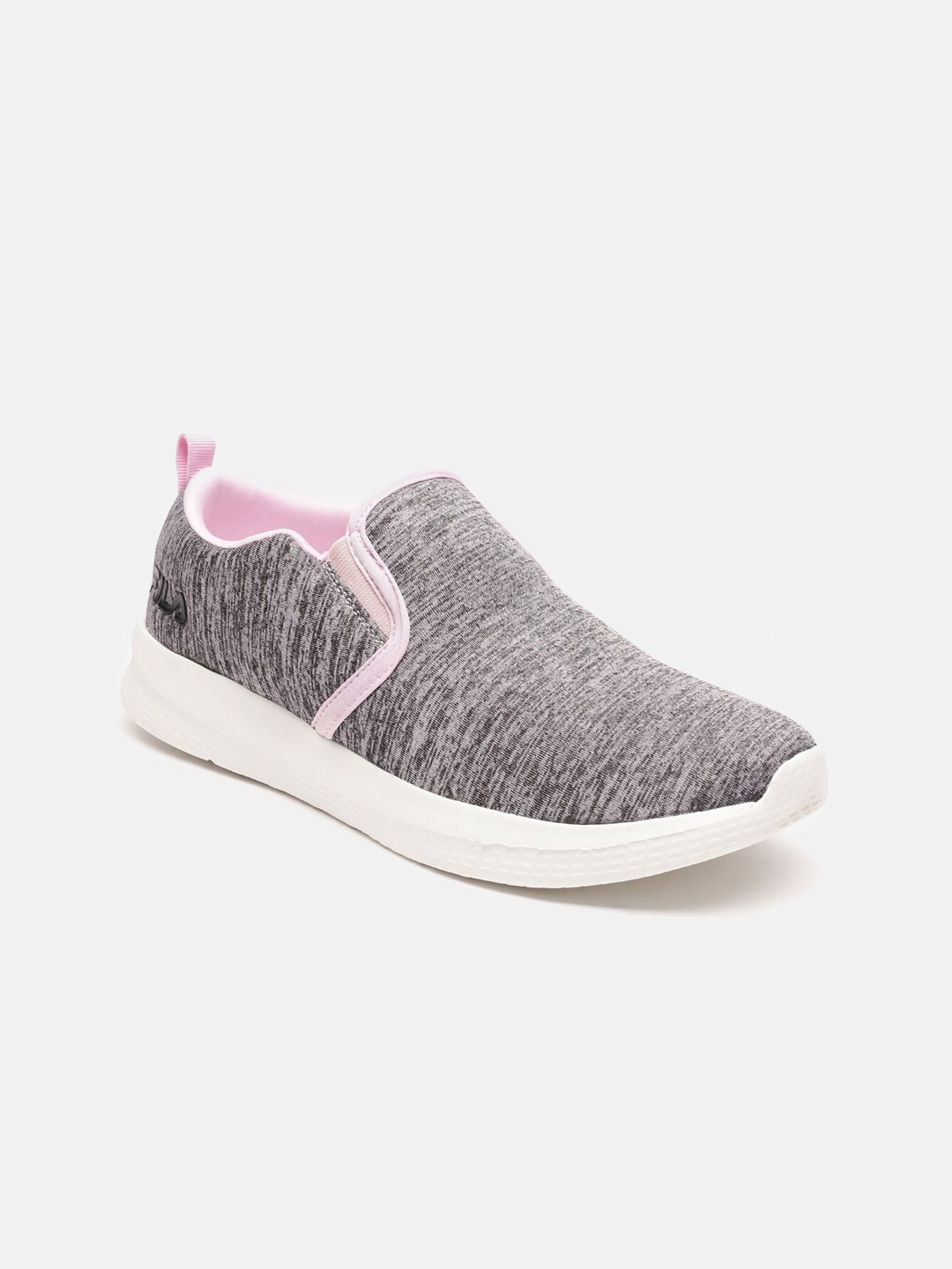 

FILA Women Grey Woven Design Slip-On Sneakers