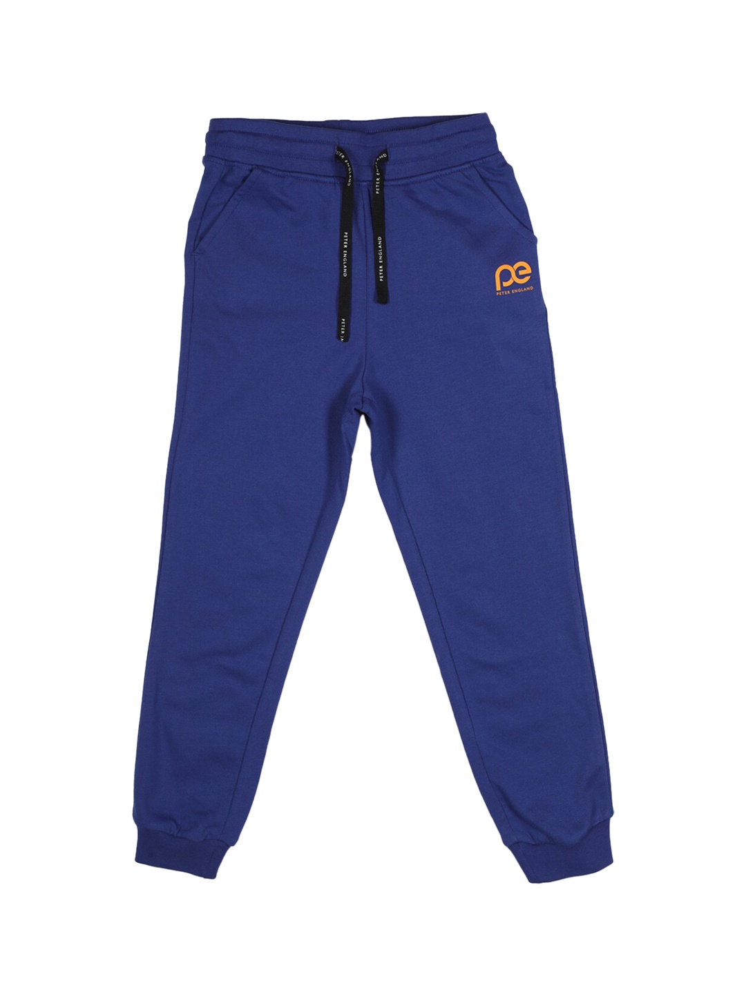 

Peter England Boys Blue Solid Cotton Joggers