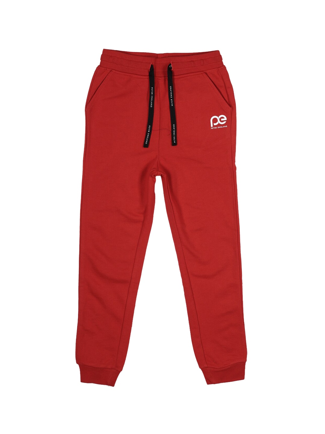 

Peter England Boys Red Solid Joggers