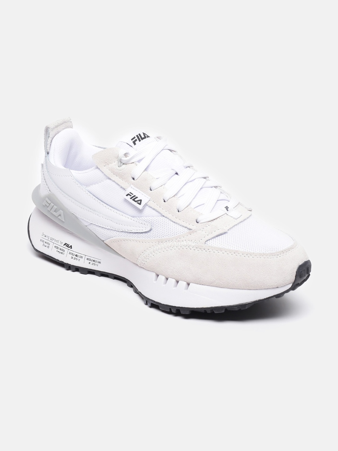 

FILA Men White Colourblocked Sneakers