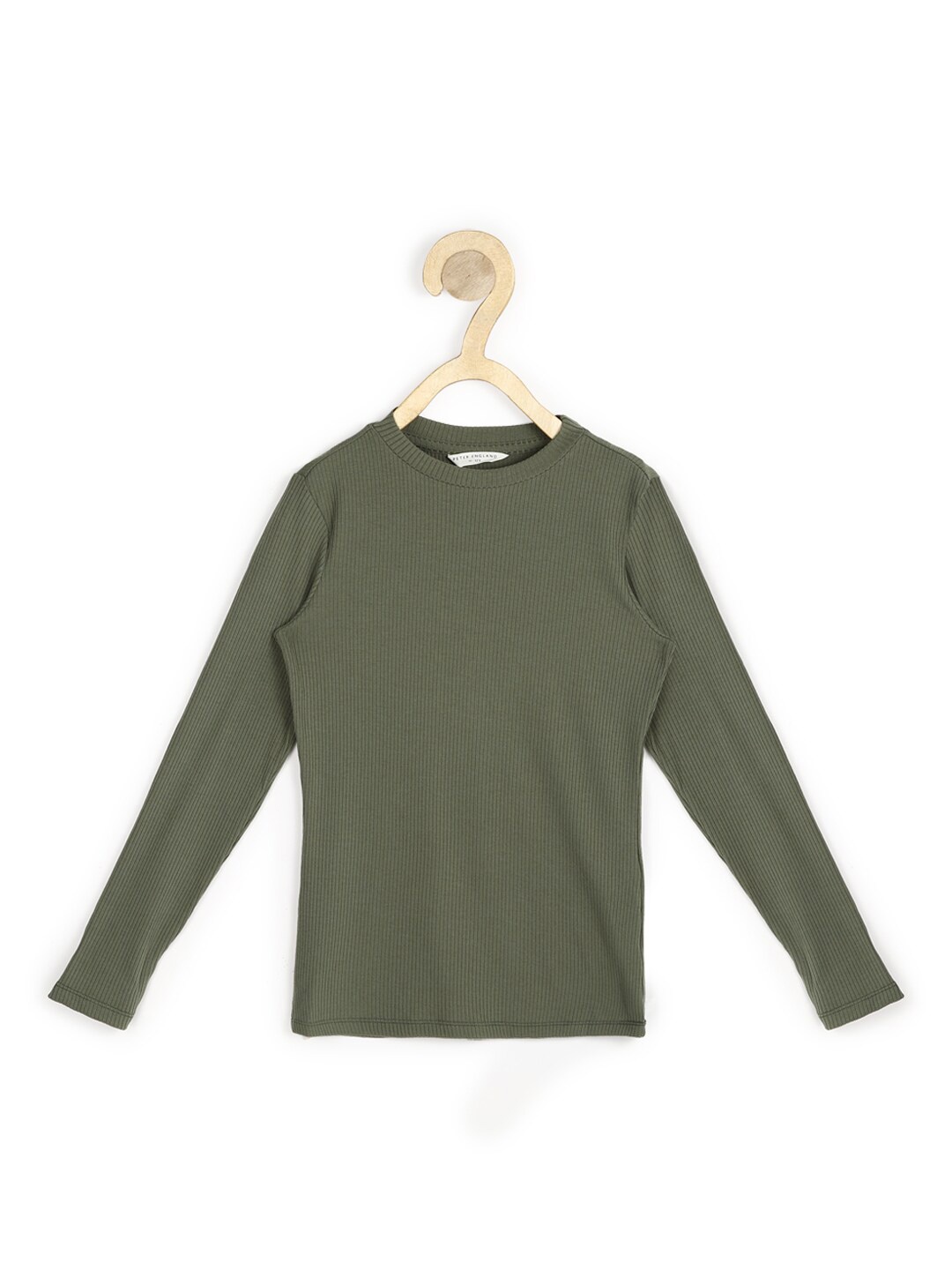 

Peter England Girls Olive Green Pure Cotton Top