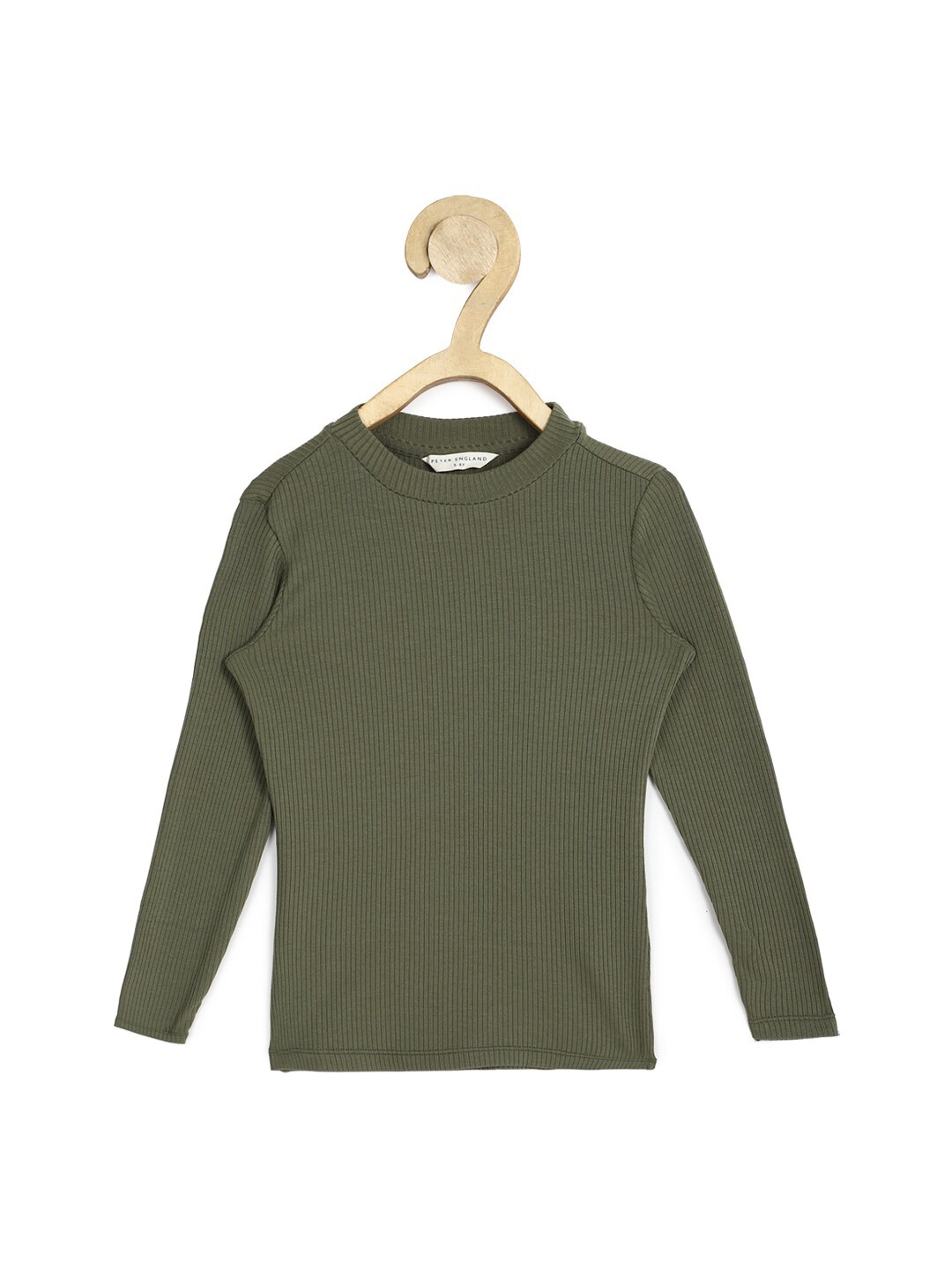 

Peter England Girls Olive Green Pure Cotton Top